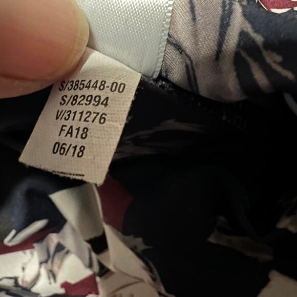 Athleta Leggings Womens Medium Challenge Bloom Midnight Madness Navy Blue - Picture 6 of 10